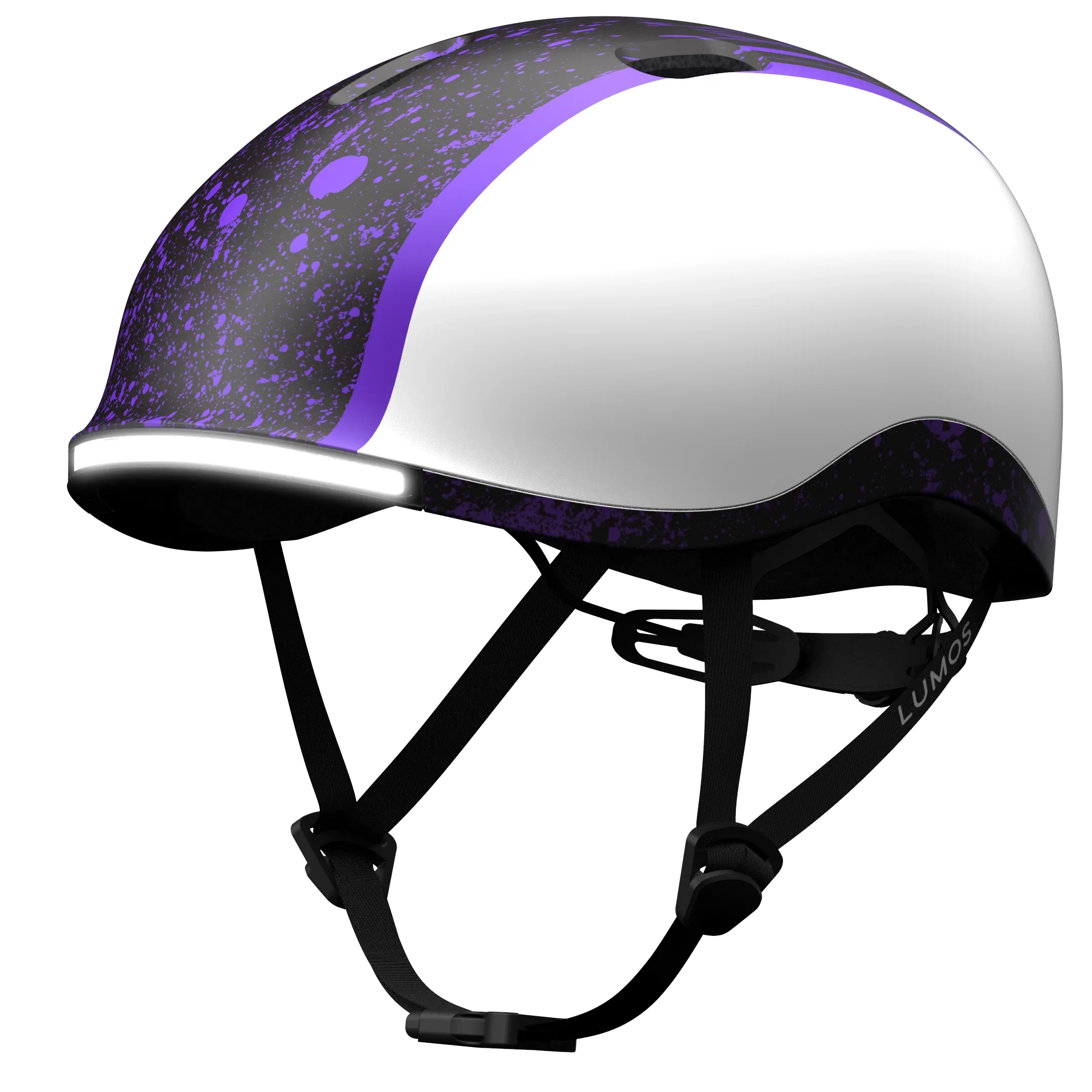 Lumos Nyxel Kids Bike Helmet - Lumos Helmet US - Purple Overspray