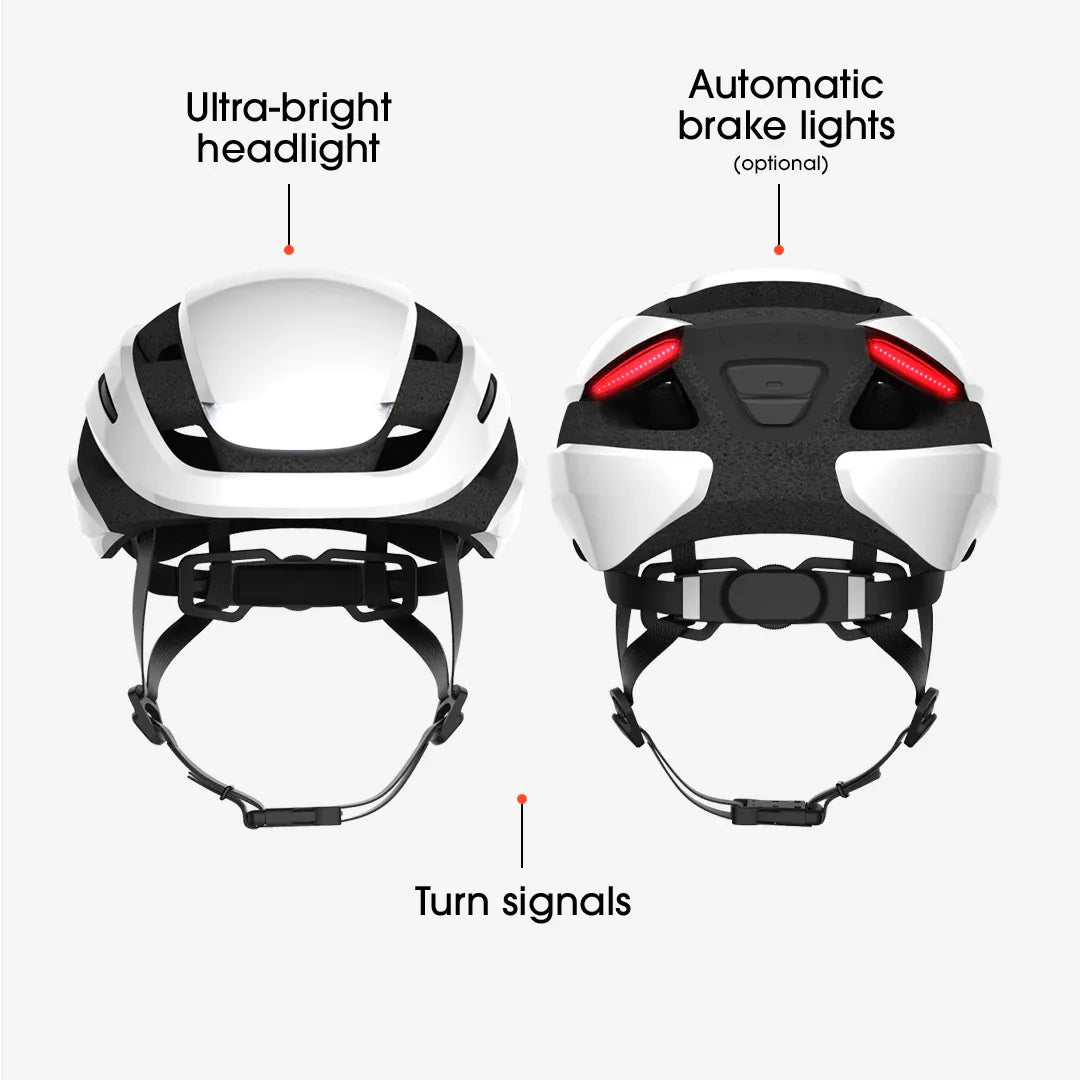 Lumos Ultra Smart Bike Helmet - Lumos Helmet US - Jet White